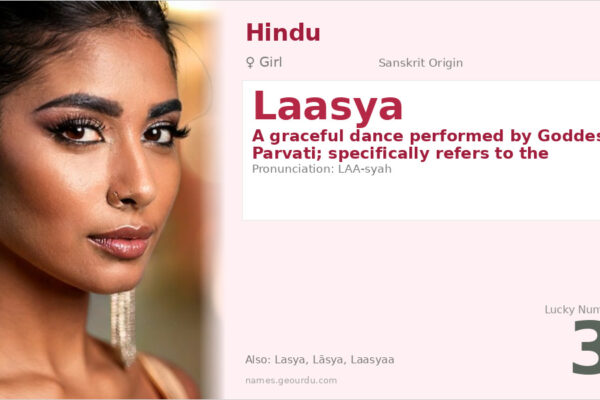 Laasya Name Meaning — Sanskrit Origin, Girl Name & Dance Significance (2025)