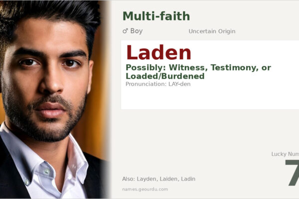 Laden Name Meaning — Origin, Gender & Details (2025)