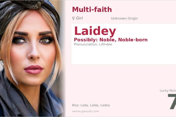 Laidey Name Meaning — Origin, Gender & Details (2025)