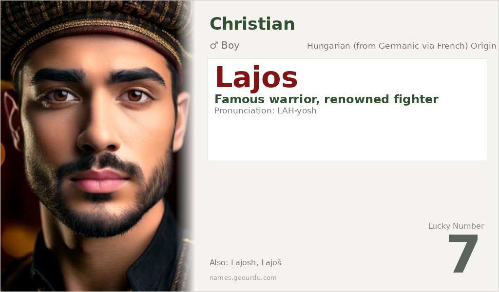 Lajos Name Meaning and Details