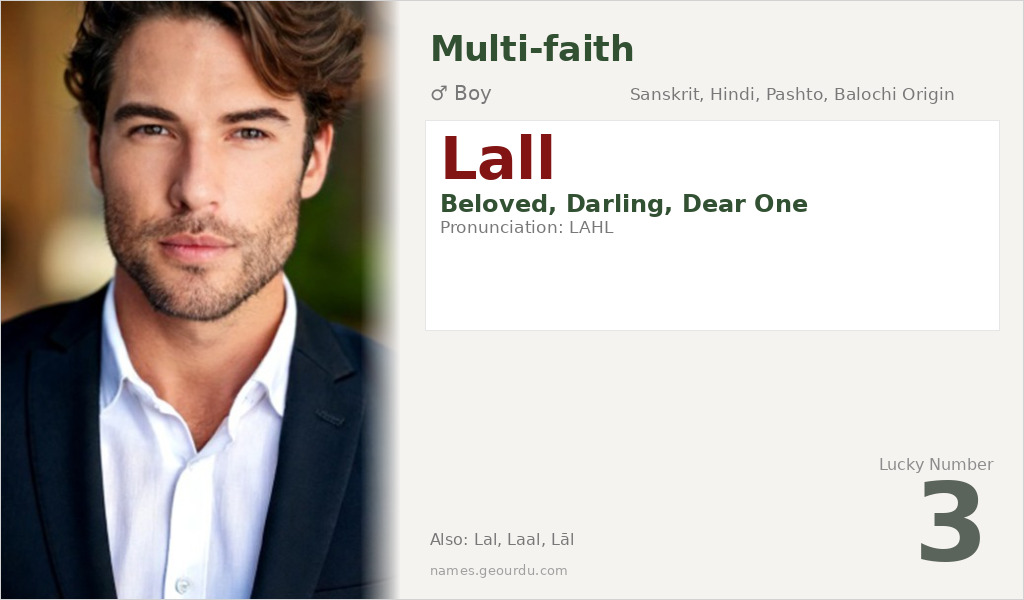 Lall Name Meaning and Details