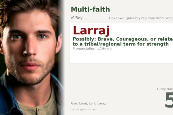 Larraj Name Meaning — Origin, Gender & Details (2025)