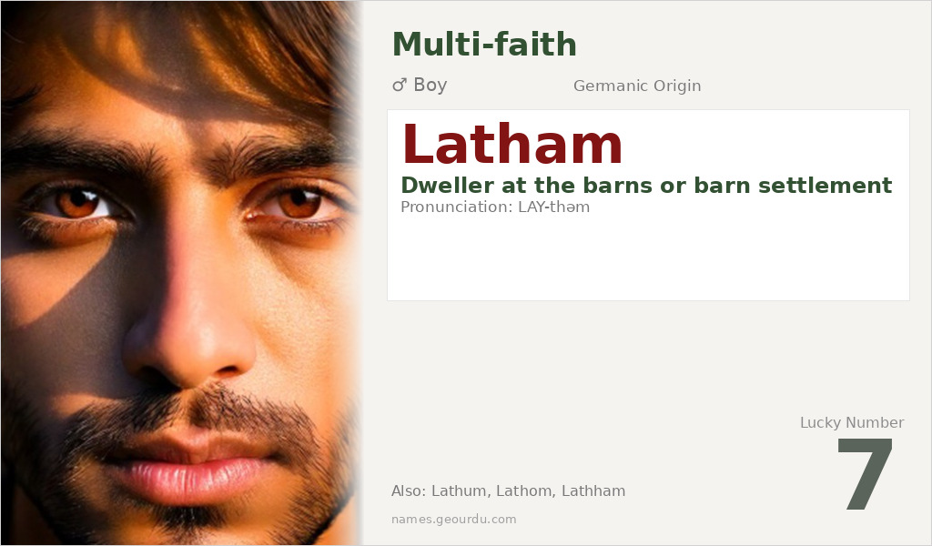 Latham Name Meaning and Details