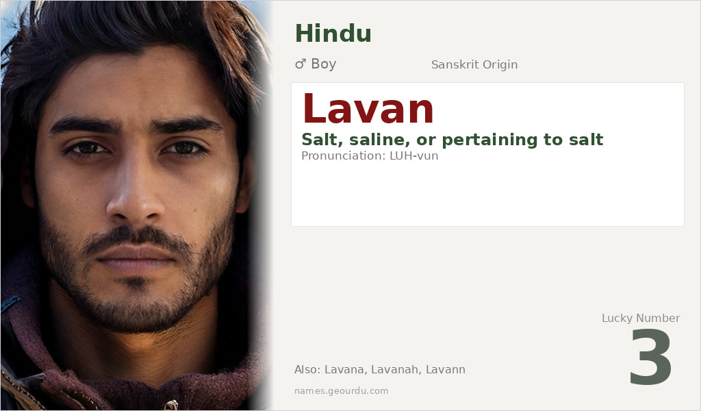 Lavan Name Meaning and Details