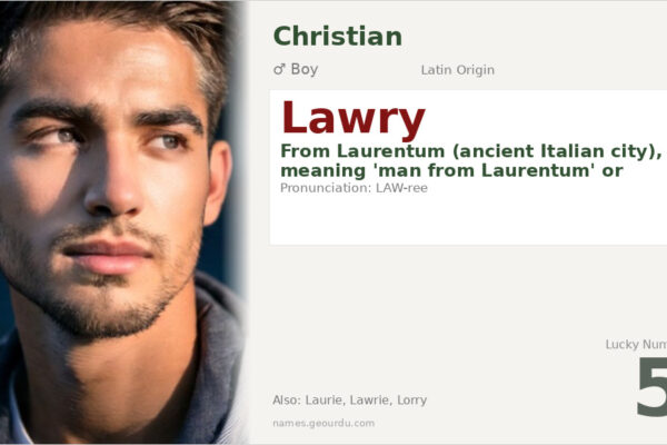 Lawry Name Meaning — Origin, Gender & Details (2025)