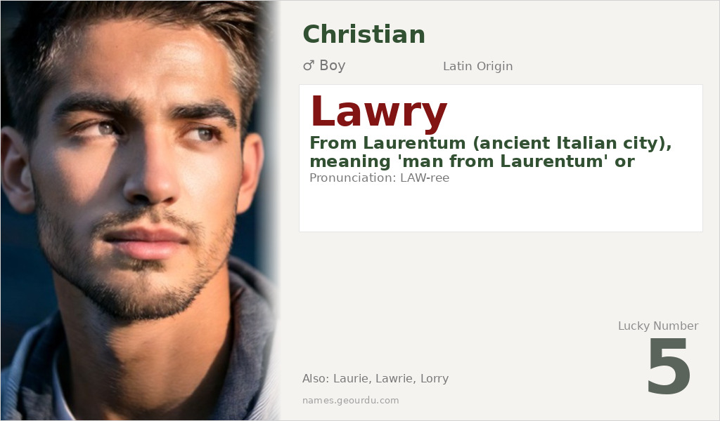 Lawry Name Meaning and Details