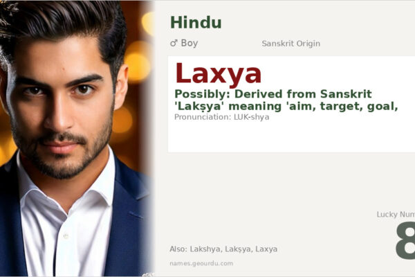 Laxya Name Meaning — Sanskrit Origin, Boy Gender & Details (2025)