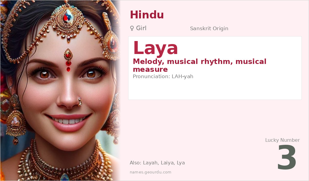 Laya Name Meaning and Details