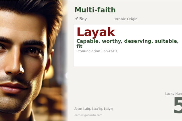 Layak Name Meaning — Arabic Origin, Boy Name & Details (2025)