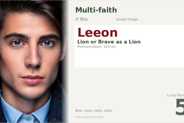 Leeon Name Meaning — Greek Origin, Boy Name & Details (2025)