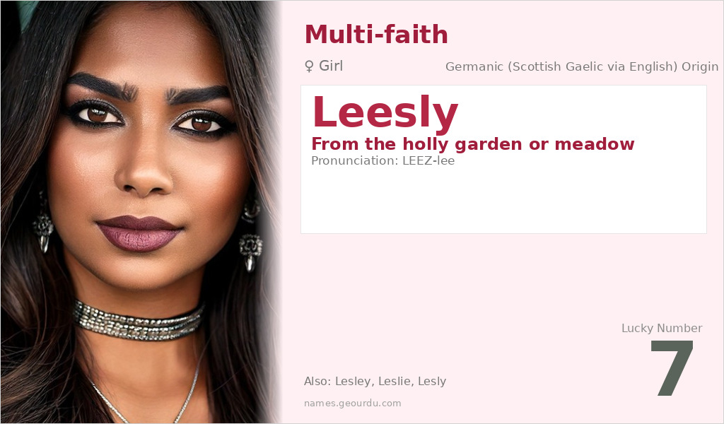 Leesly Name Meaning and Details