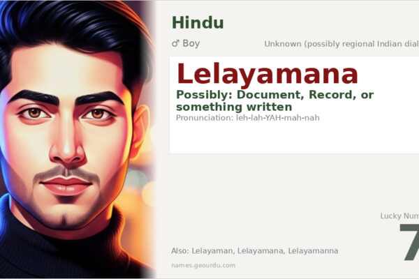 Lelayamana Name Meaning — Origin, Gender & Details (2025)