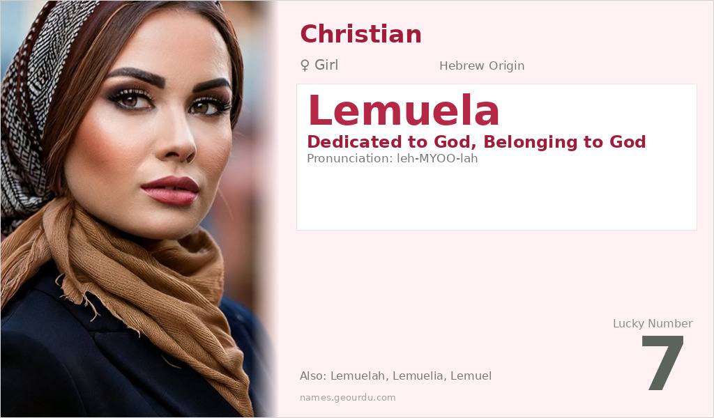 Lemuela Name Meaning and Details