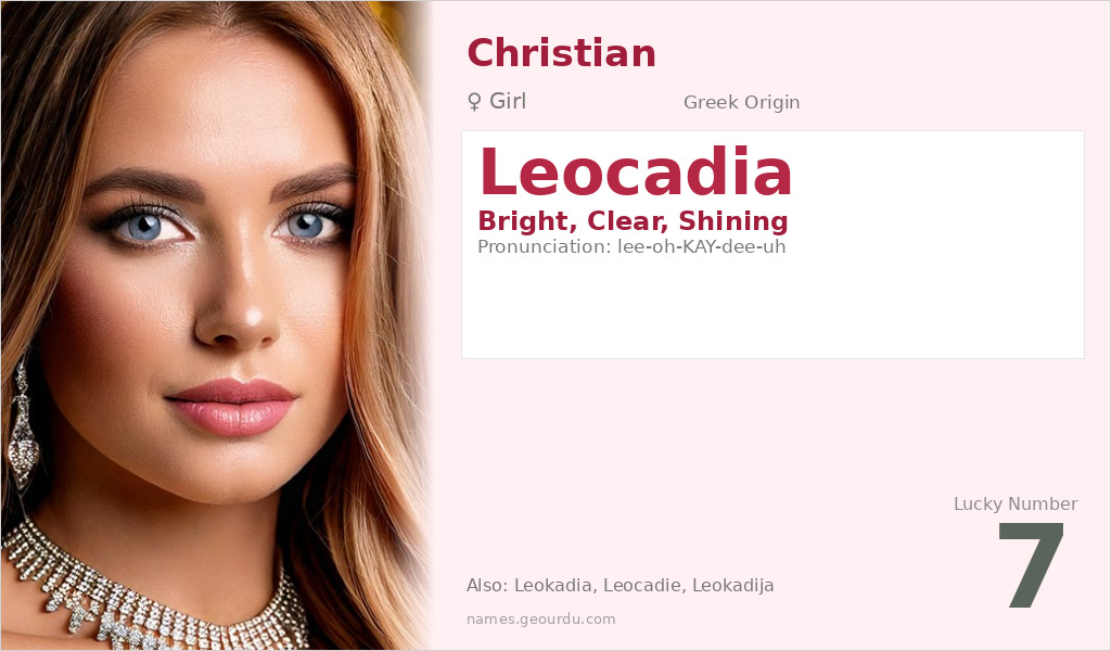 Leocadia Name Meaning and Details