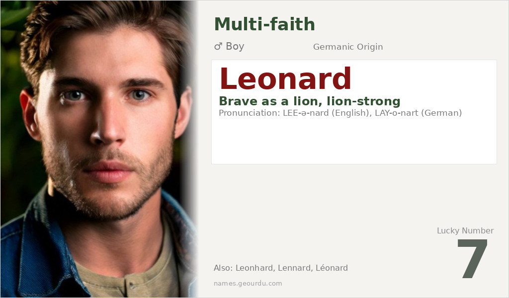Leonard Name Meaning and Details