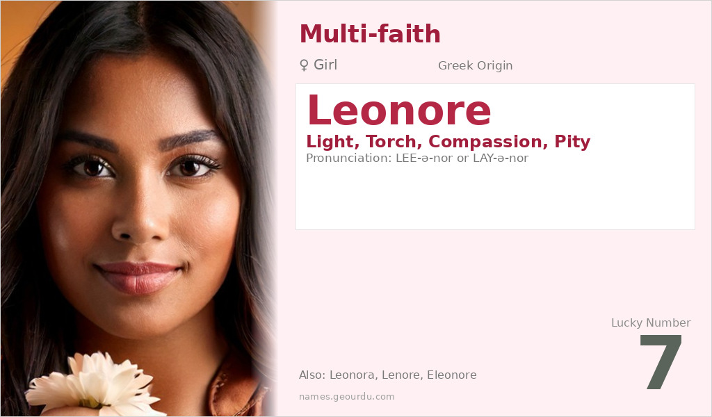 Leonore Name Meaning and Details