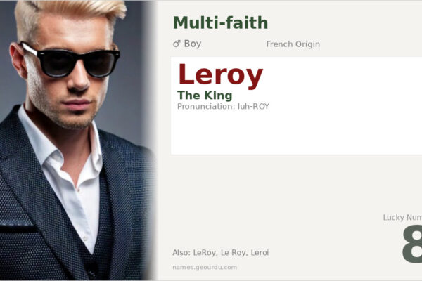 Leroy Name Meaning — French Origin, Boy Name & History (2025)