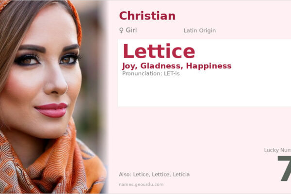 Lettice Name Meaning — Origin, Gender & Details (2025)