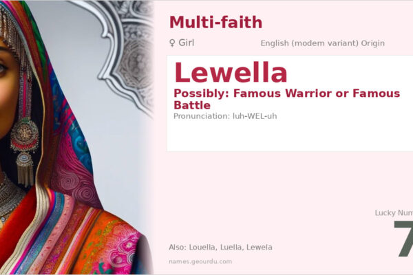Lewella Name Meaning — Origin, Gender & Details (2025)
