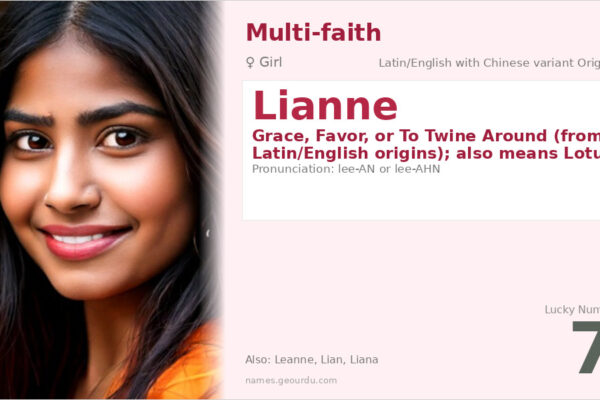 Lianne Name Meaning — Origin, Gender & Details (2025)