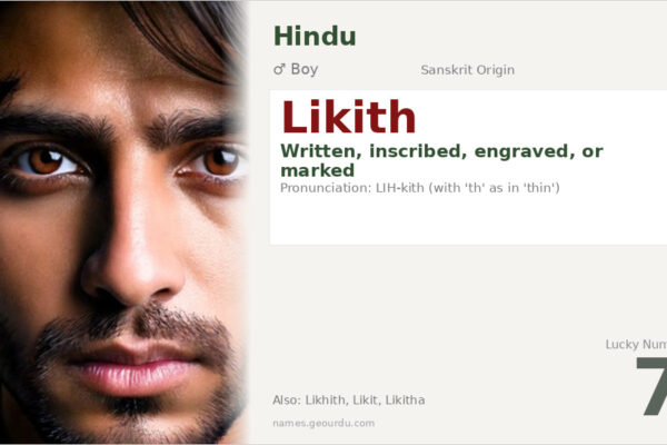 Likith Name Meaning — Sanskrit Origin, Boy Name & Details (2025)