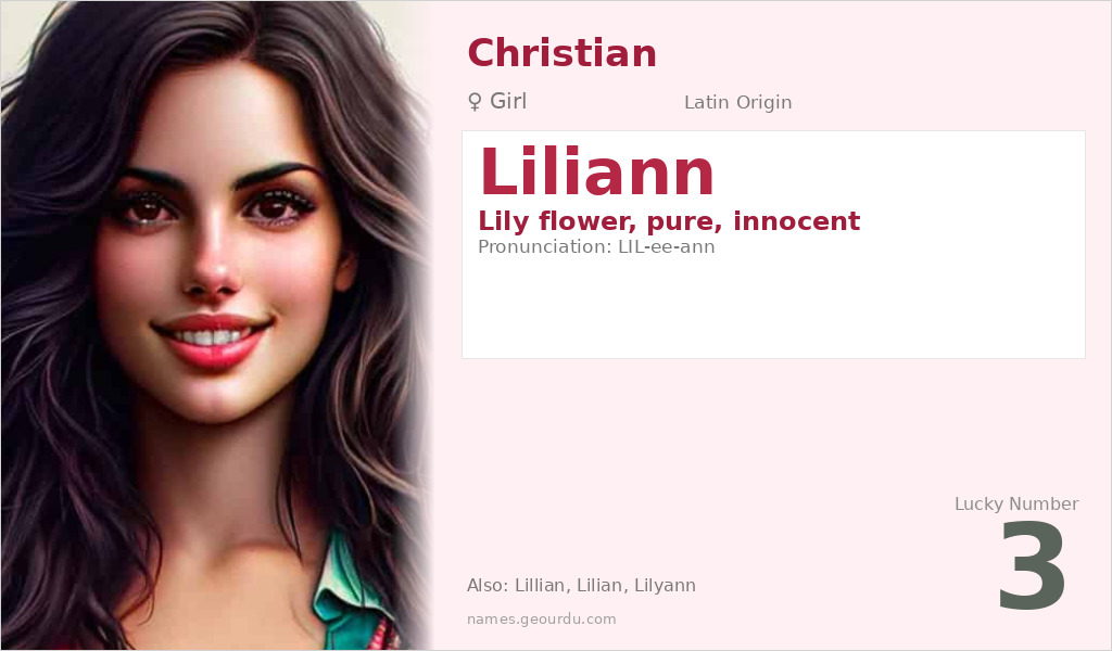 Liliann Name Meaning and Details