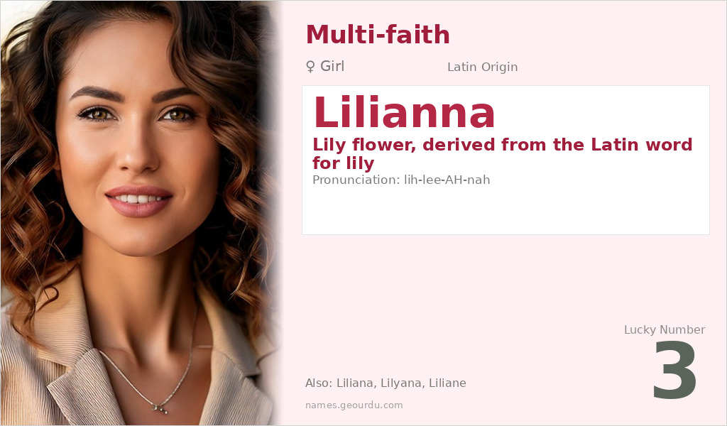 Lilianna Name Meaning and Details