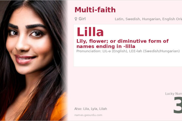 Lilla Name Meaning — Origin, Gender & Details (2025)