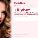 Lillybet Name Meaning and Details