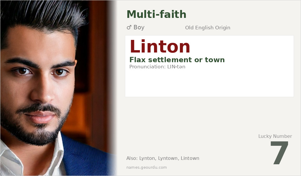 Linton Name Meaning and Details