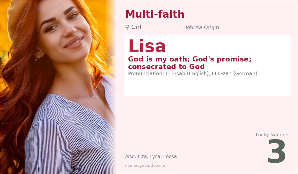 Lisa Name Meaning and Details