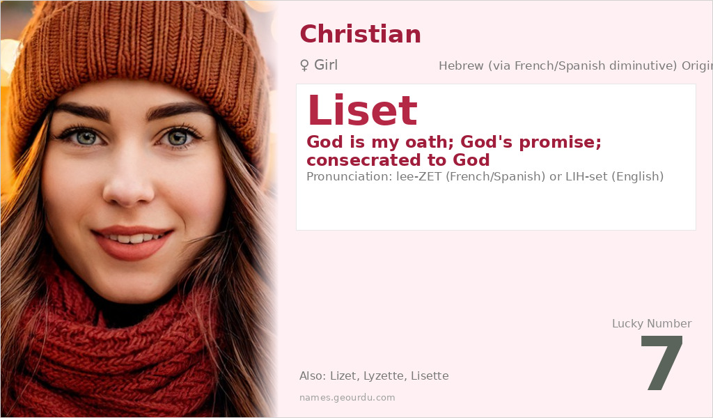 Liset Name Meaning and Details