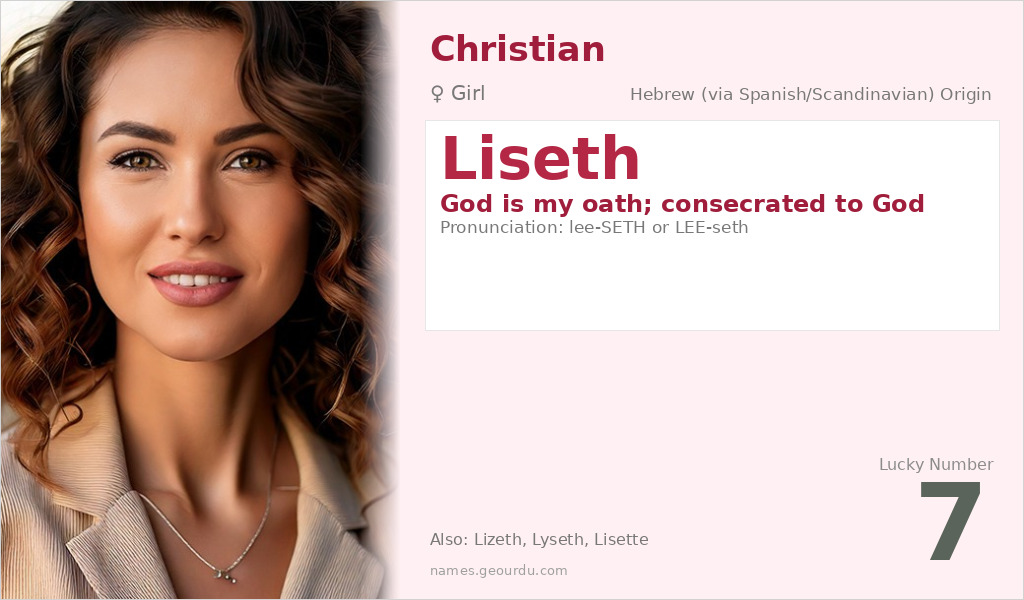Liseth Name Meaning and Details