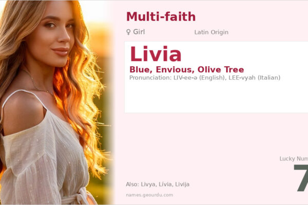 Livia Name Meaning — Latin Origin, Girl Name & History (2025)
