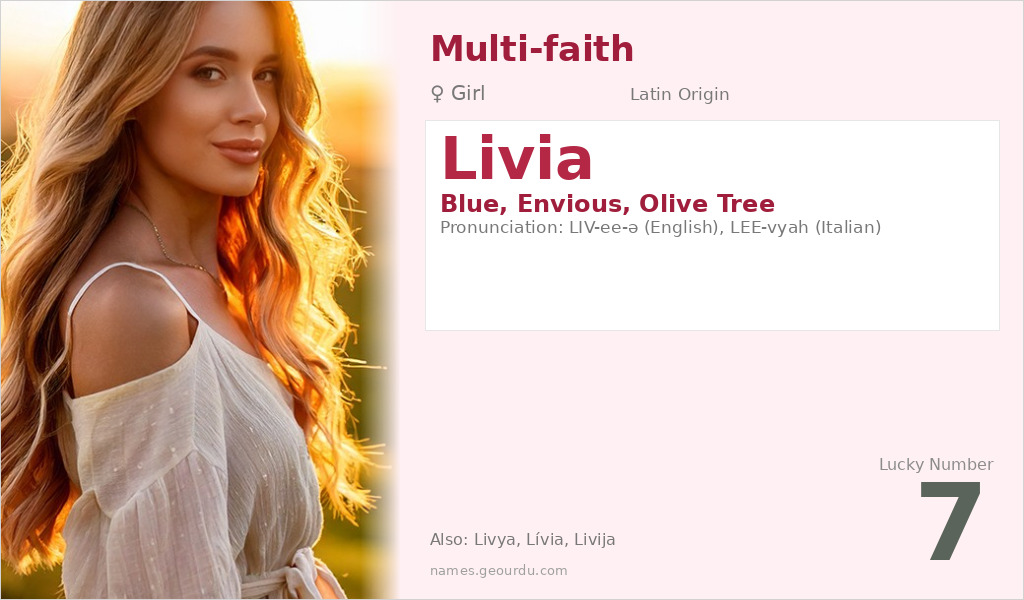 Livia Name Meaning and Details