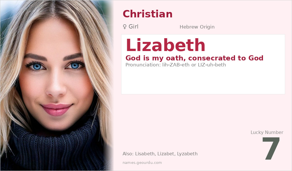 Lizabeth Name Meaning and Details