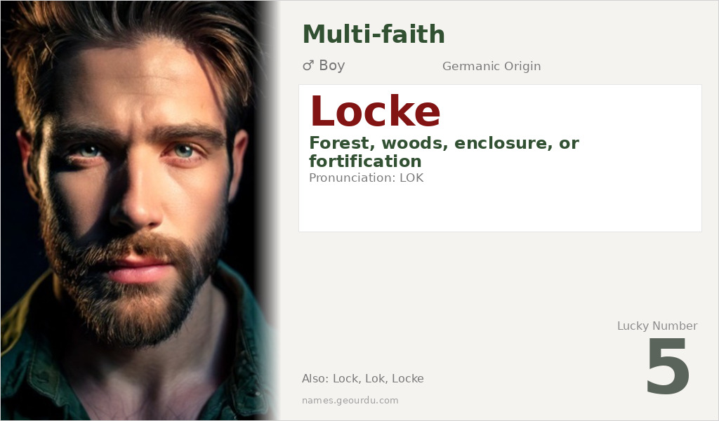 Locke Name Meaning and Details