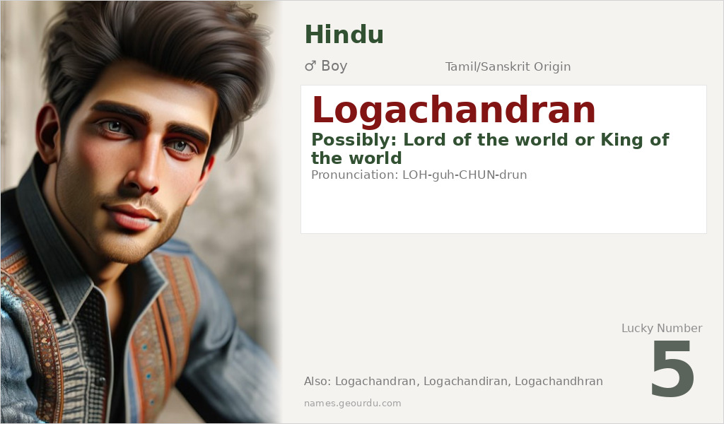 Logachandran Name Meaning and Details