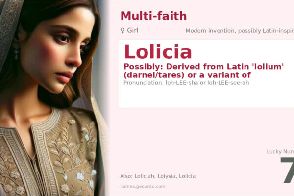 Lolicia Name Meaning — Origin, Gender & Details (2025)