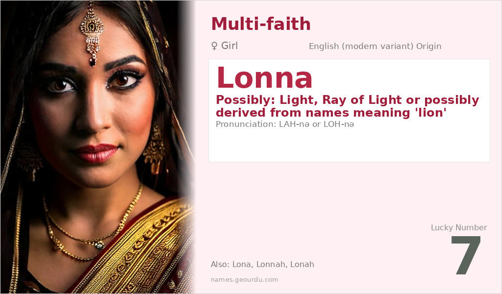 Lonna Name Meaning and Details
