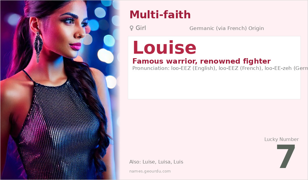 Louise Name Meaning and Details