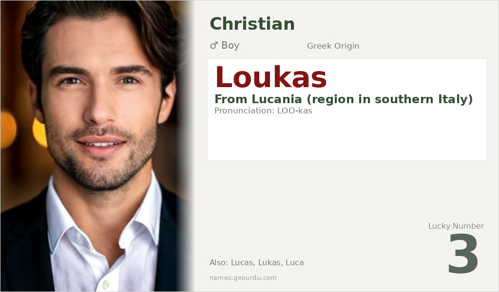 Loukas Name Meaning and Details