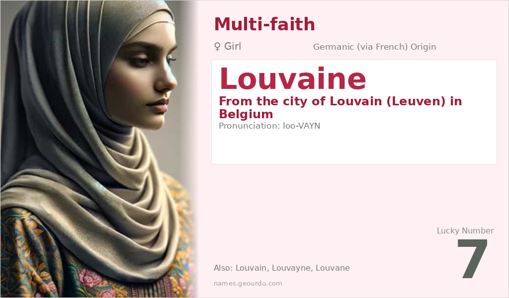 Louvaine Name Meaning and Details