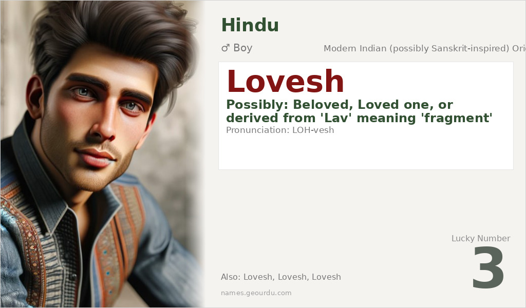 Lovesh Name Meaning and Details