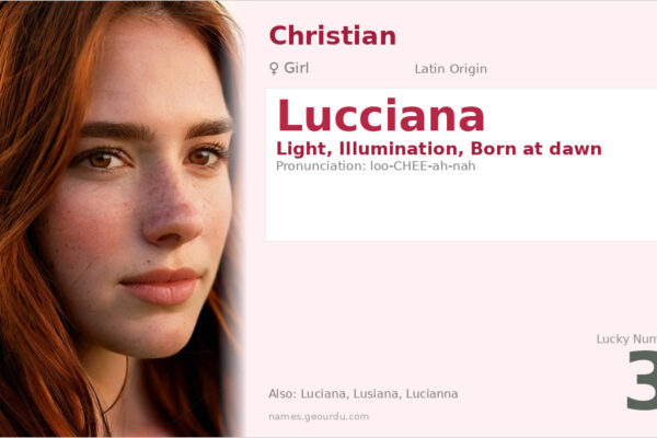 Lucciana Name Meaning — Latin Origin, Girl Name & Details (2025)