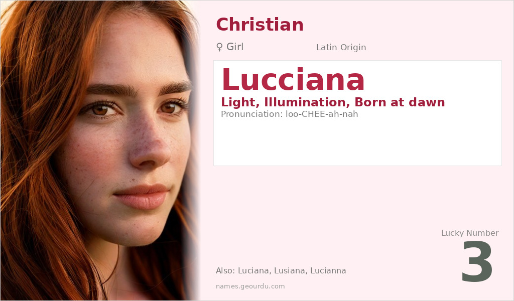Lucciana Name Meaning and Details
