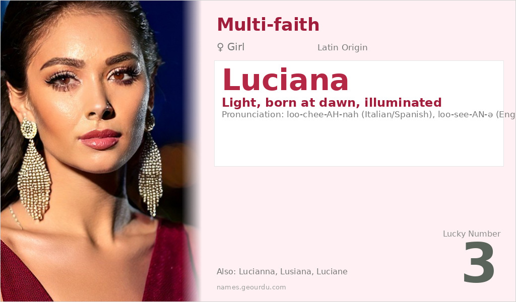 Luciana Name Meaning and Details
