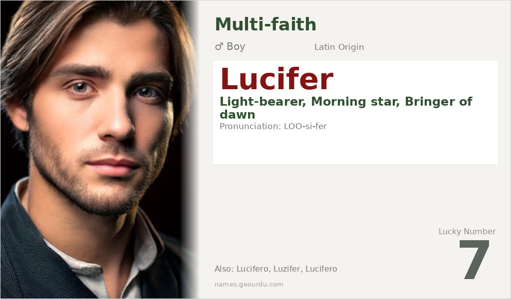 Lucifer Name Meaning and Details