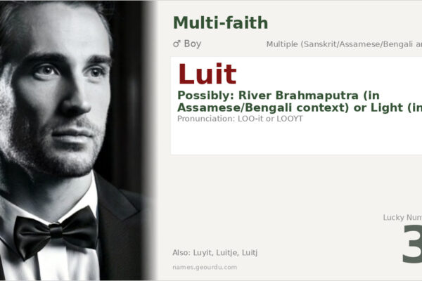Luit Name Meaning — Origin, Gender & Details (2025)