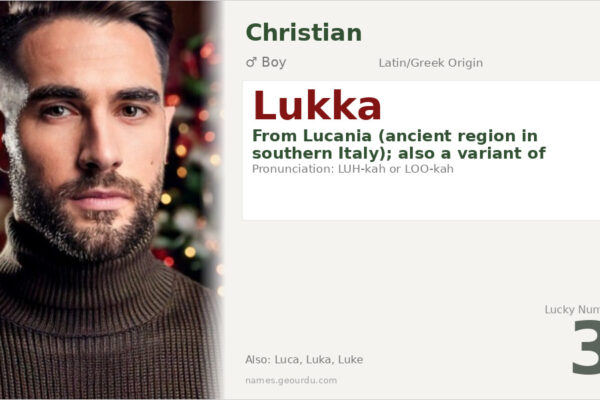Lukka Name Meaning — Origin, Gender & Details (2025)